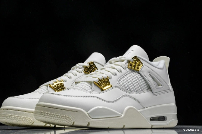 4 Retro Jordan Gold AQ9129-170 Metallic 0907